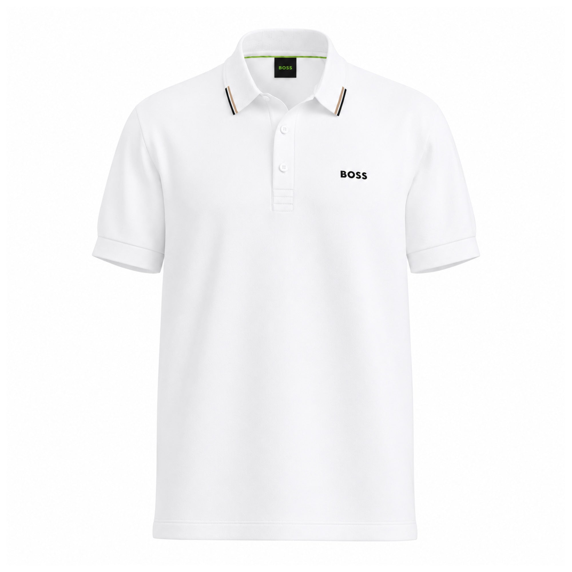 BOSS GOC Swing Paddy Golf Polo Shirt - White