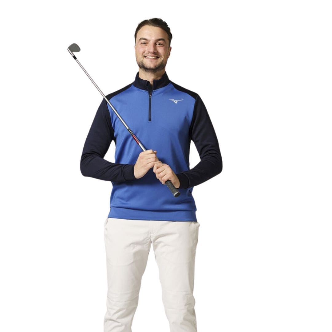 Mizuno RB 1/4 Zip Golf Midlayer (Blue)