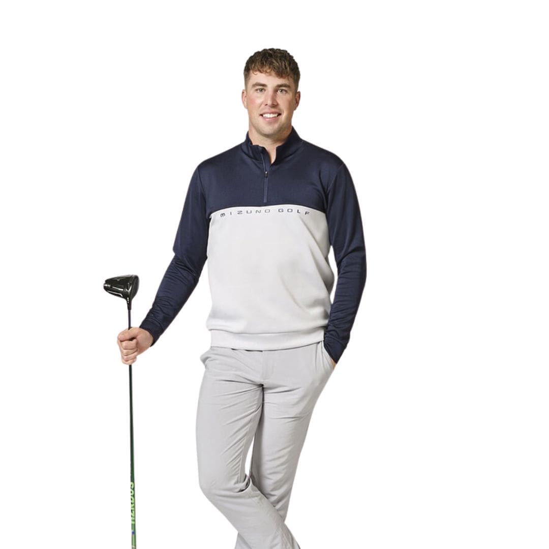 Mizuno Trace 1/4 Zip Golf Midlayer (Grey)