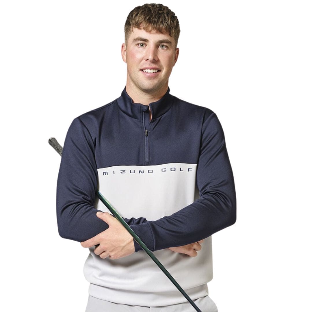 Mizuno Trace 1/4 Zip Golf Midlayer (Grey)