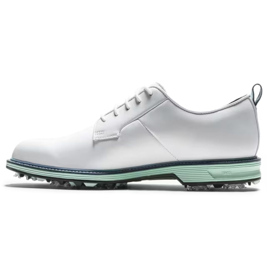 FootJoy Premiere Series Field Golf Shoes - White, Mint & Blue