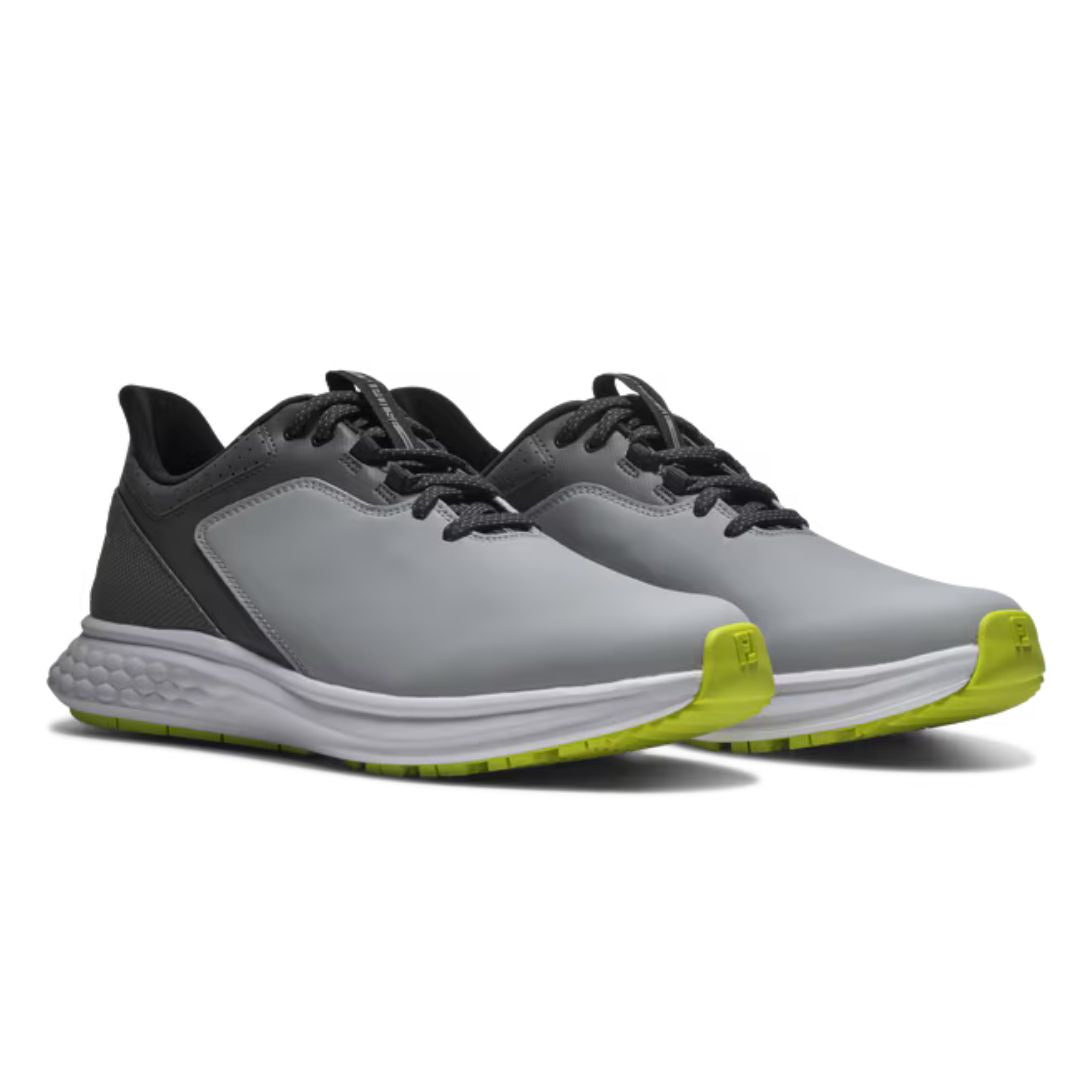 FootJoy Pulse Golf Shoes - Grey, Grey & Lime