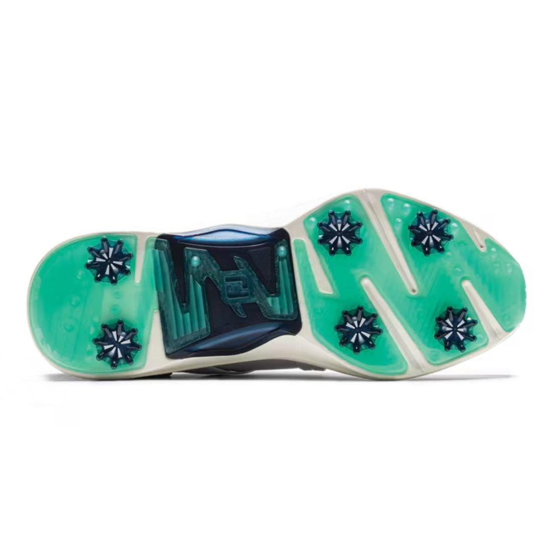 Footjoy Hyperflex Golf Shoes - White, Navy & Green