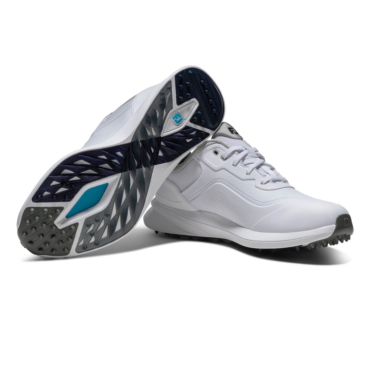FootJoy Pro/SL Spikeless Golf Shoes - White, White & Grey