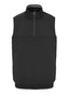Oscar Jacobson Westland Sleeveless 1/4 Zip Golf Pullover - Black