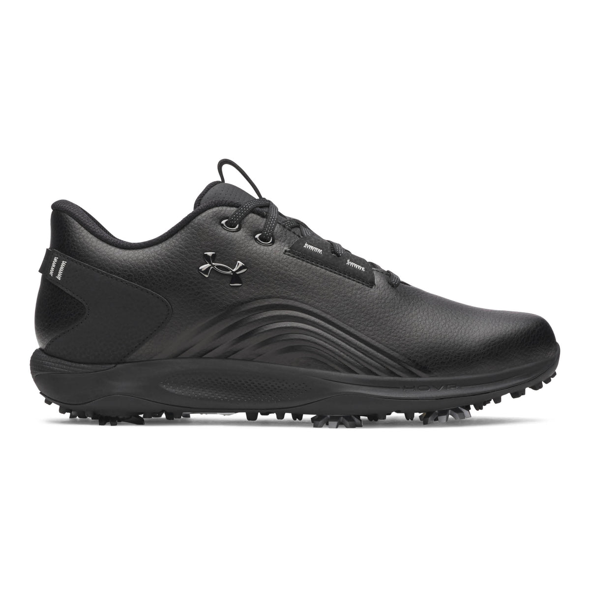 Under Armour Drive Fade 2 Spiked Golf Shoes - Black, Black & Metallic Gun Metal