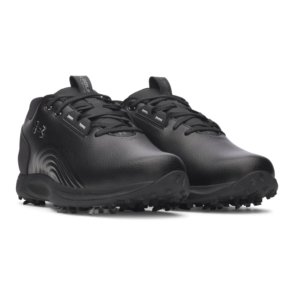 Under Armour Drive Fade 2 Spiked Golf Shoes - Black, Black & Metallic Gun Metal