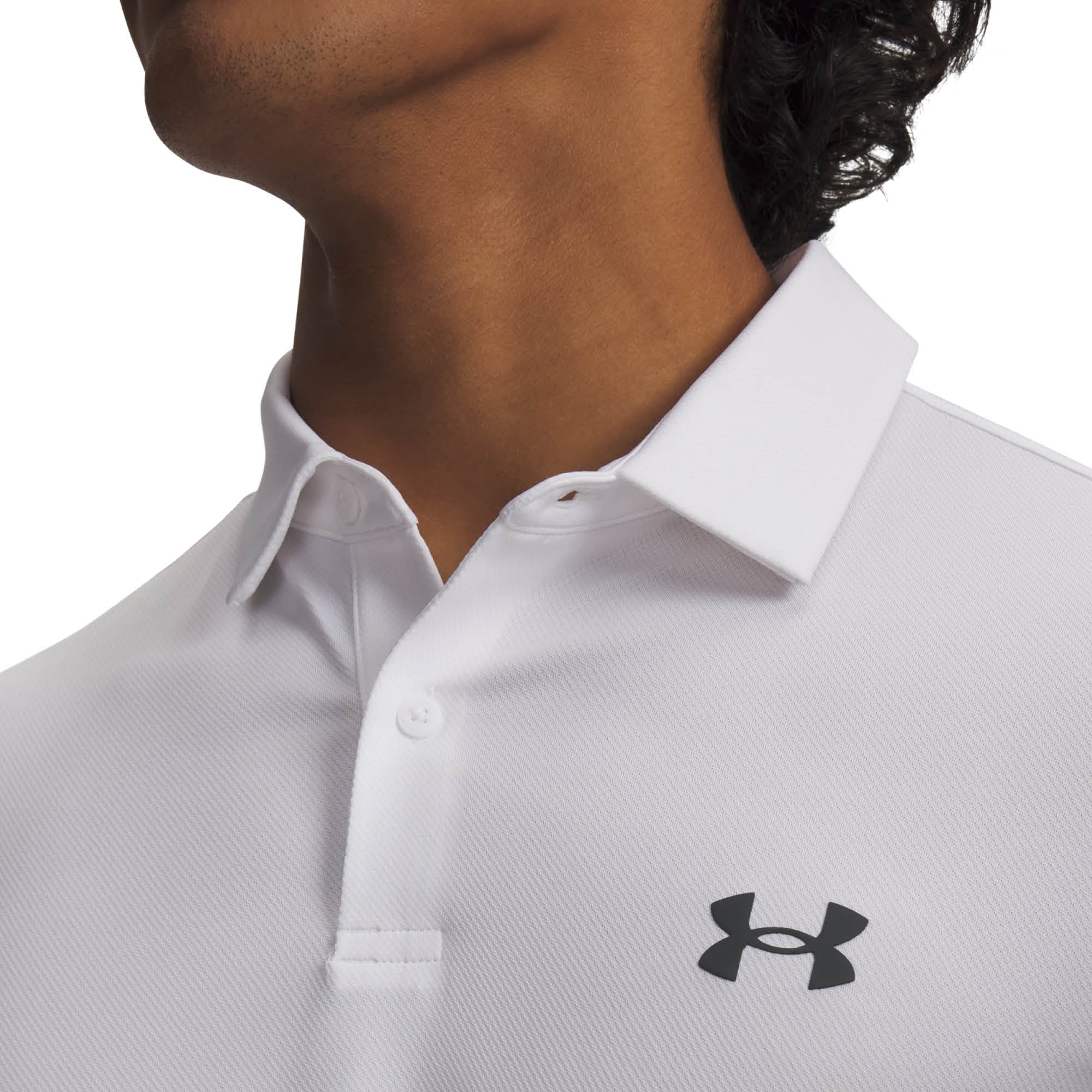 Under Armour Matchplay Polo Shirt - White & Pitch Grey