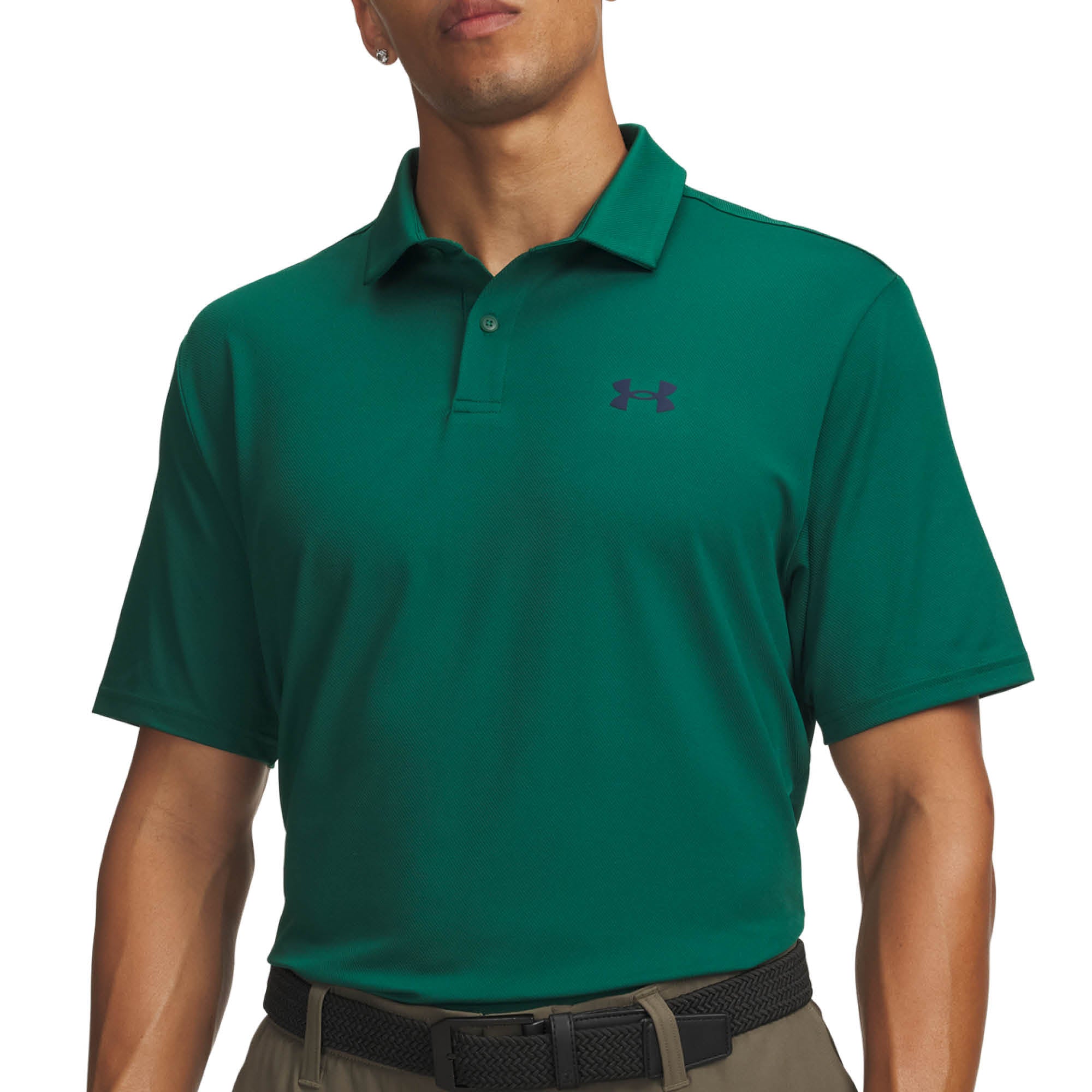Under Armour Matchplay Golf Polo Shirt - Campus Ivy & Navy Academy