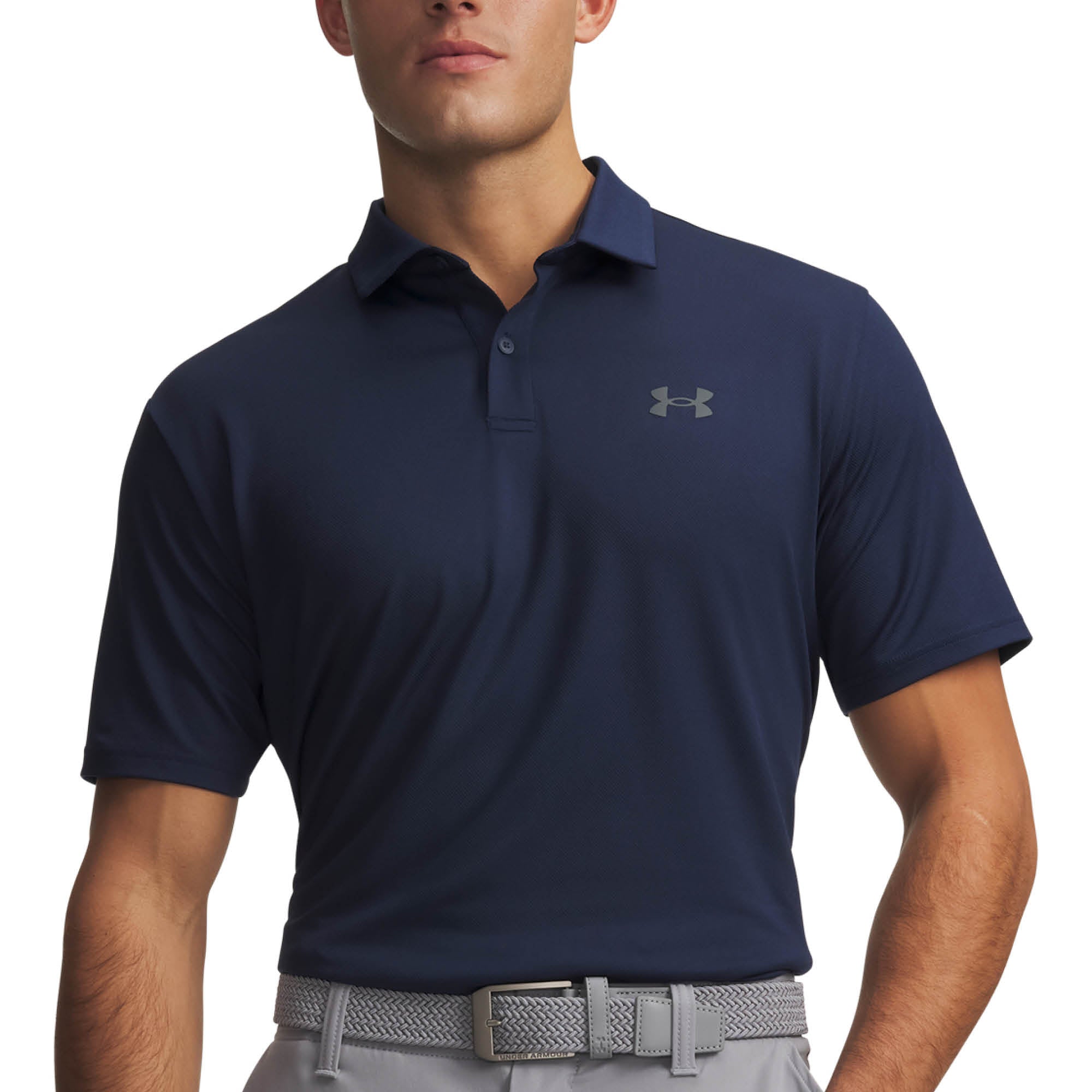 Under Armour Matchplay Golf Polo Shirt - Navy Academy & Pitch Grey