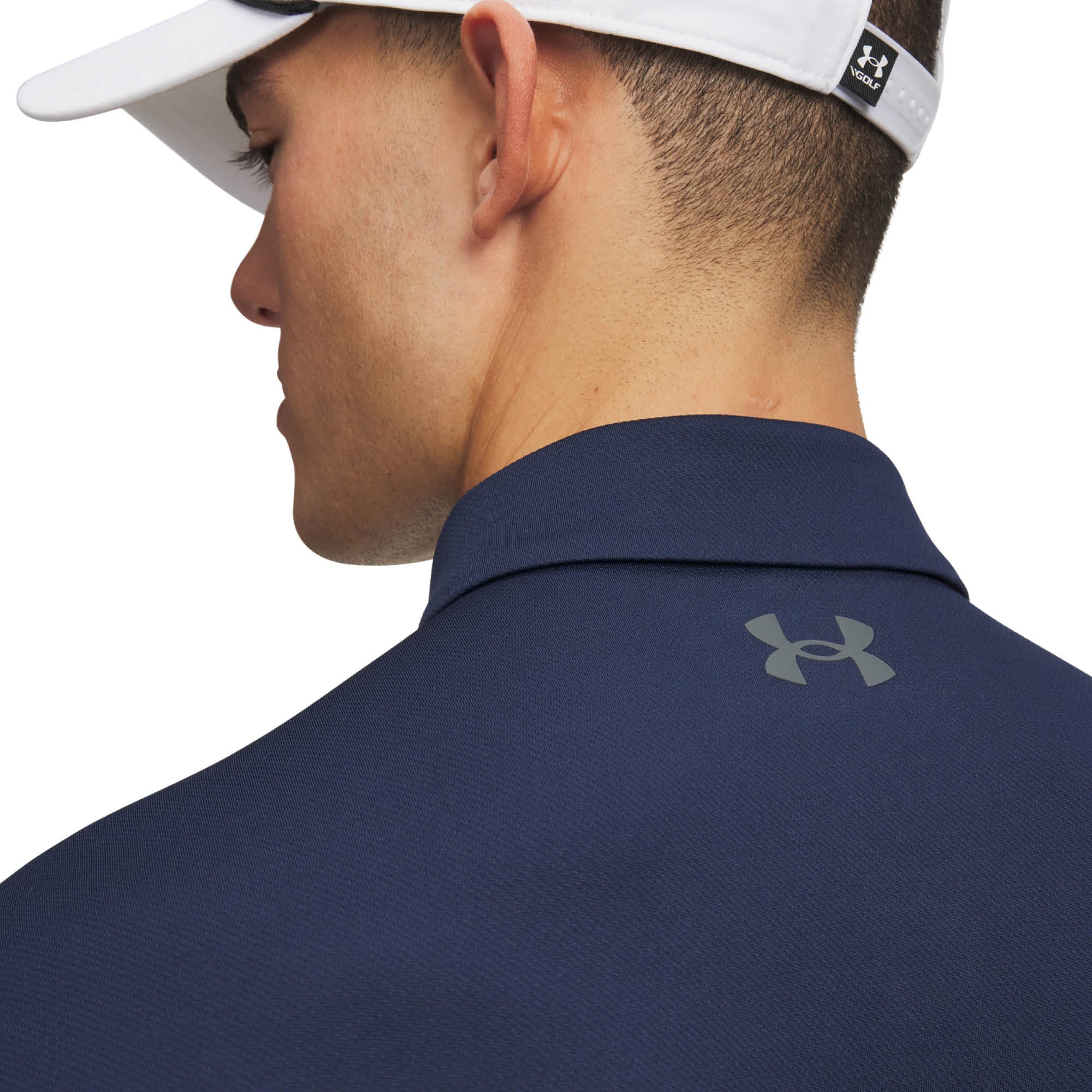 Under Armour Matchplay Golf Polo Shirt - Navy Academy & Pitch Grey