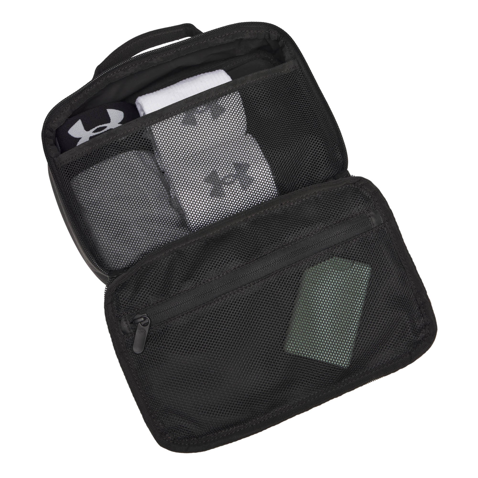 Under Armour Hustle Travel Kit - Black & Castlerock
