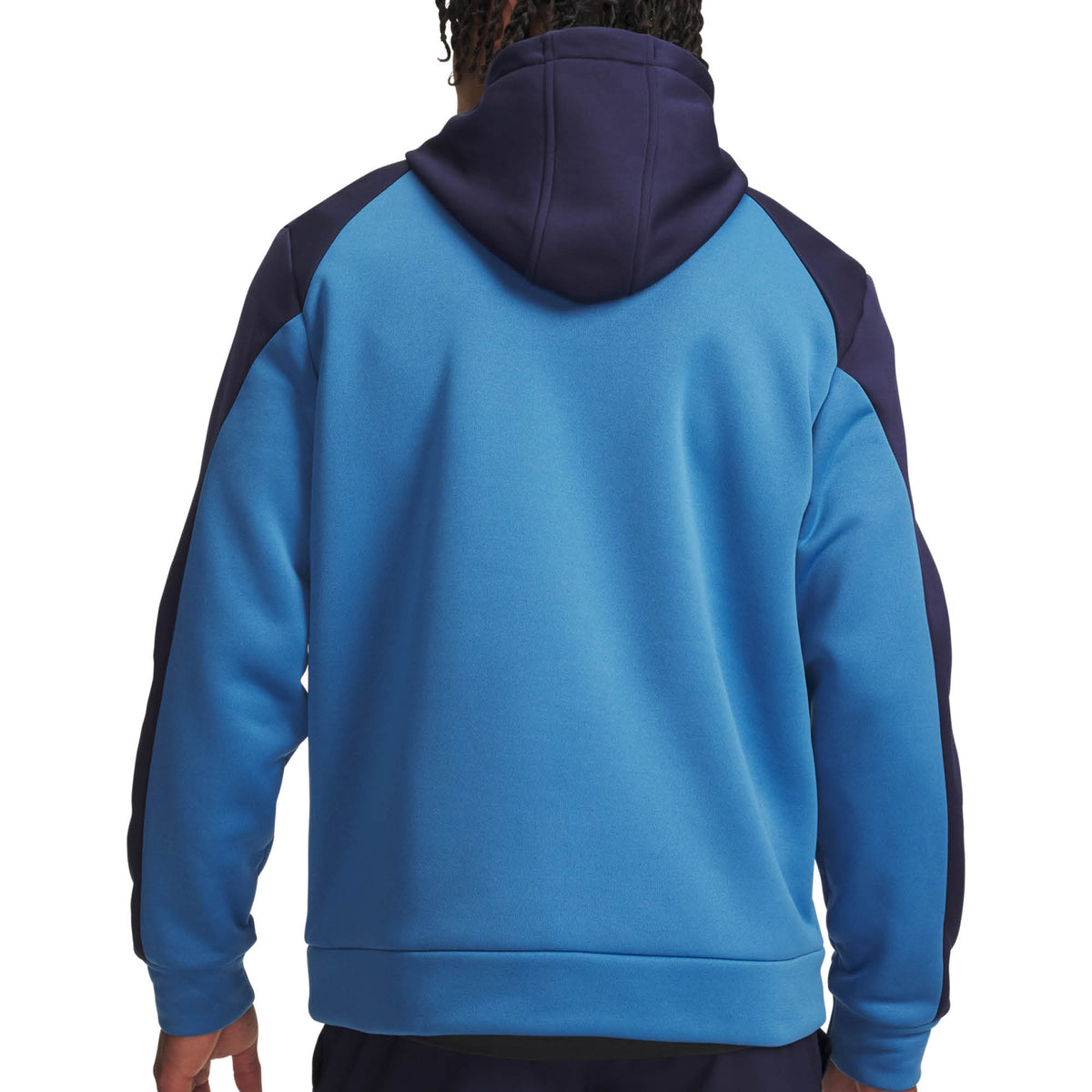 Under Armour Fleece Winterized Golf Hoodie - Aegean Blue, Midnight Navy & White