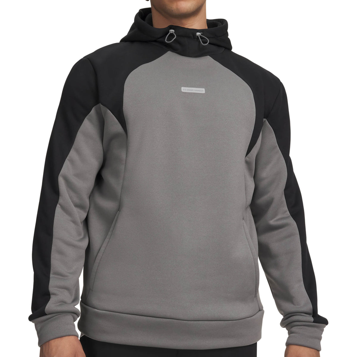 Under Armour Fleece Winterized Golf Hoodie - Clay Green, Ultimate Black & White