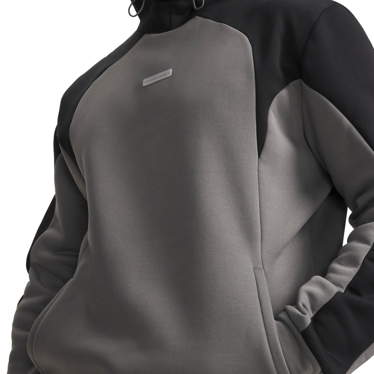 Under Armour Fleece Winterized Golf Hoodie - Clay Green, Ultimate Black & White
