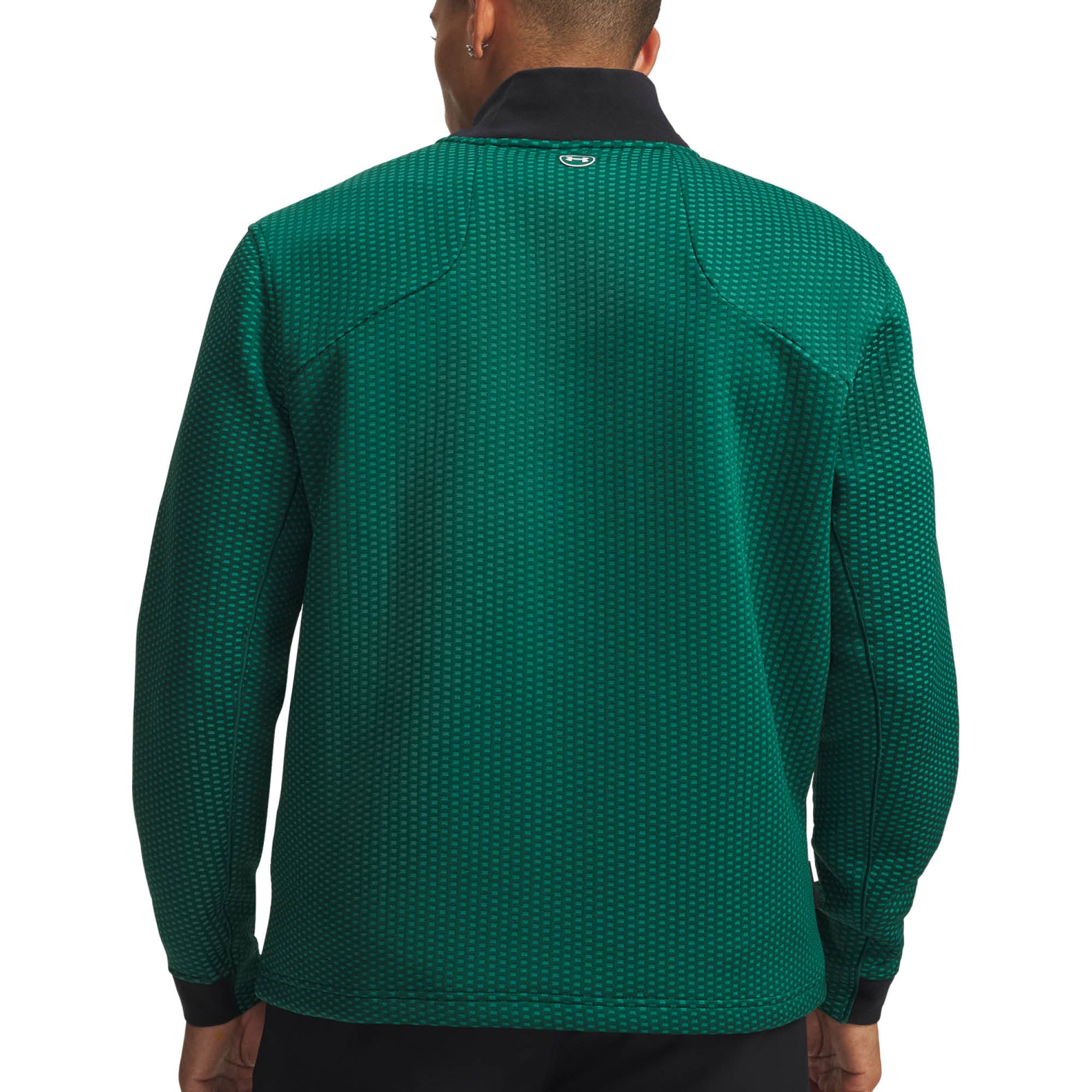 Under Armour Drive Pro Hybrid 1/2 Zip Golf Midlayer AW26 - Campus Ivy & White