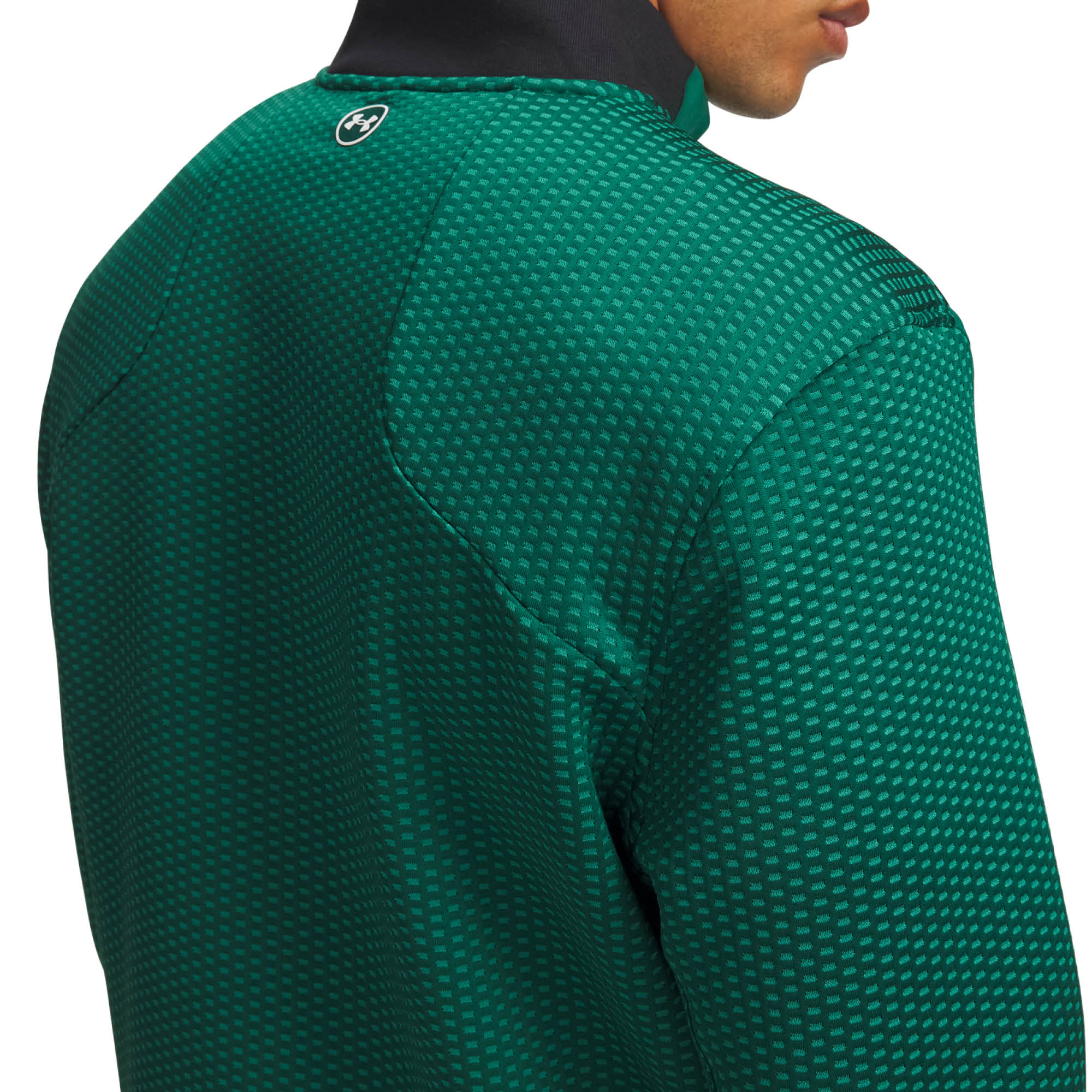 Under Armour Drive Pro Hybrid 1/2 Zip Golf Midlayer AW26 - Campus Ivy & White