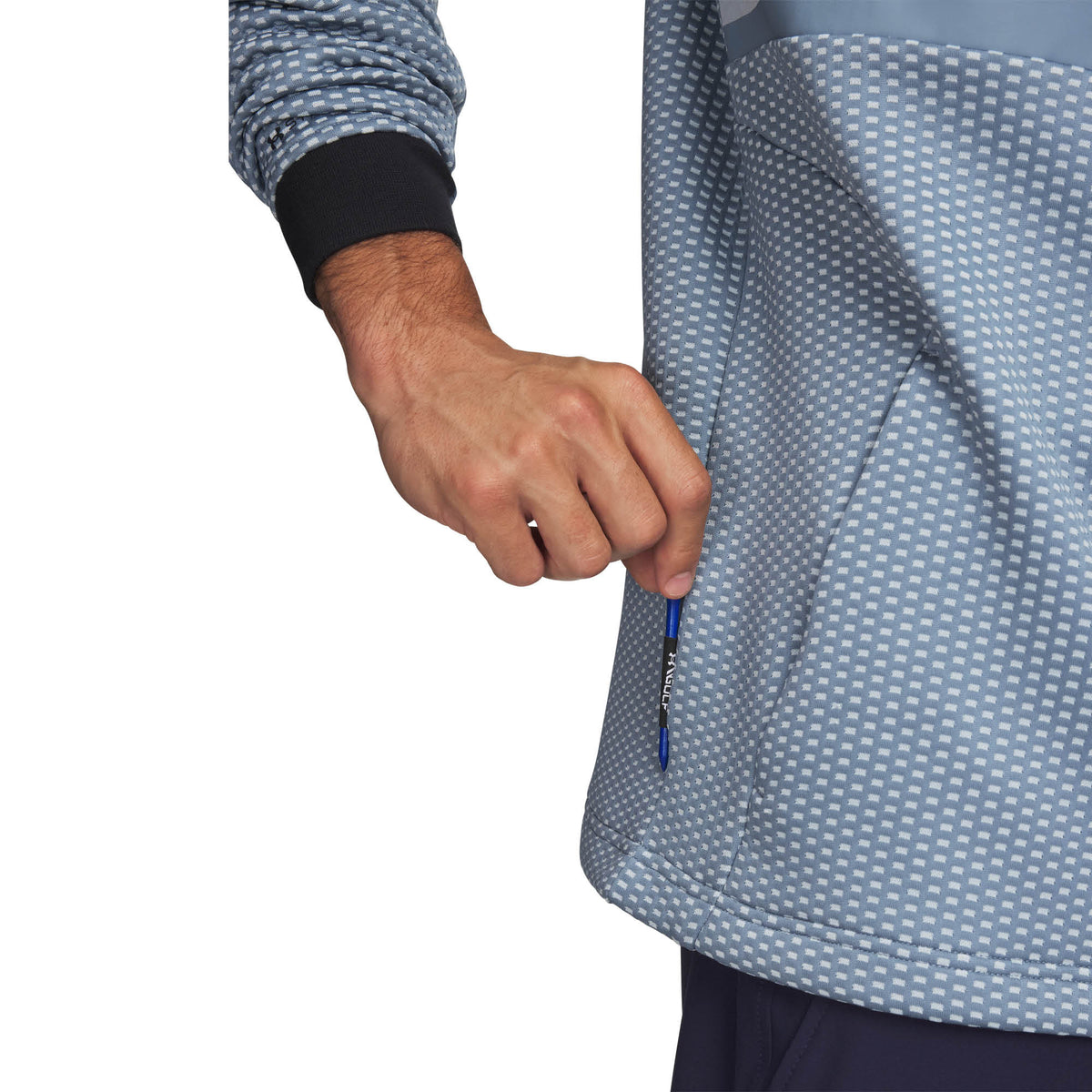 Under Armour Drive Pro Hybrid Golf Hoodie AW26 - Blue Wind & White