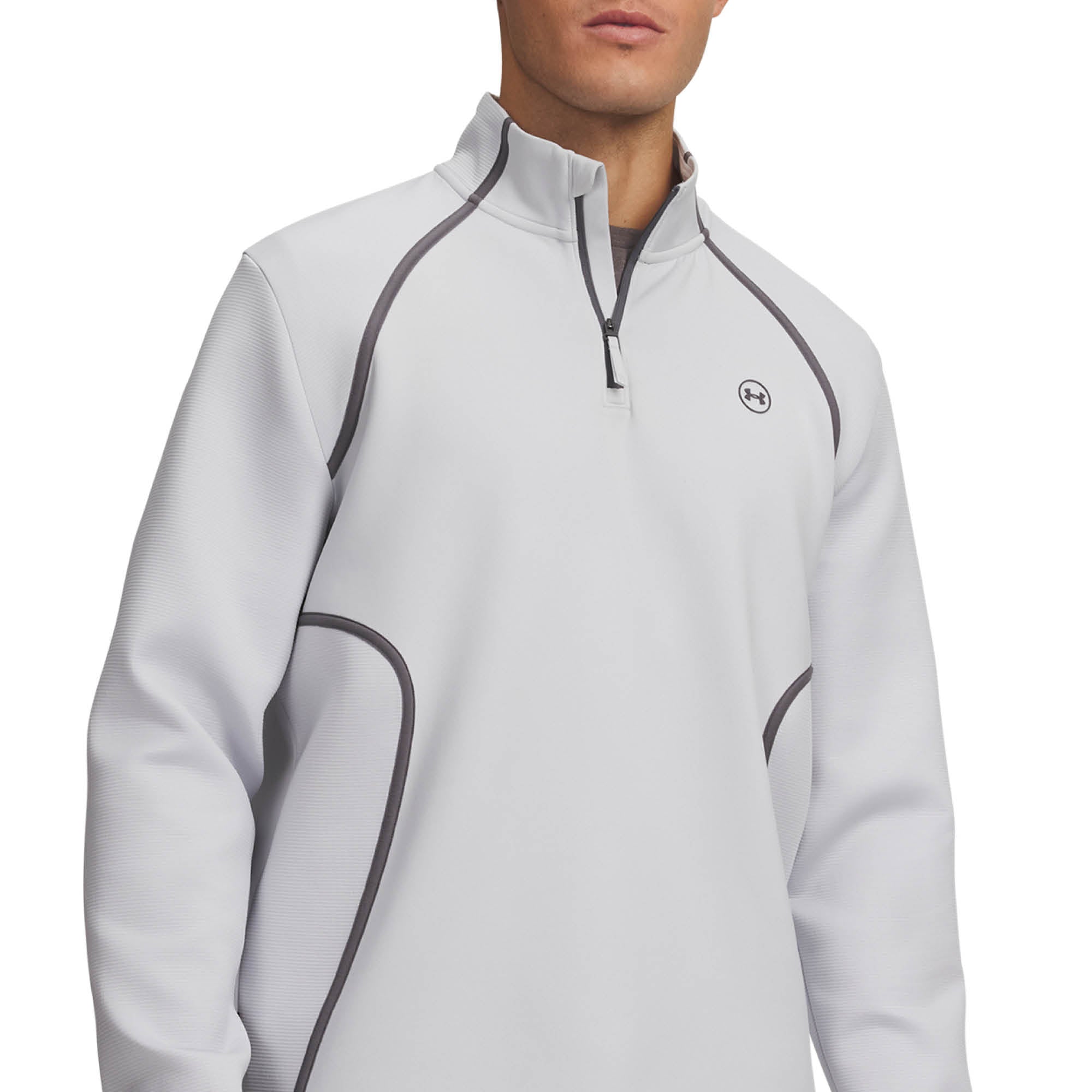 Under Armour Drive Golf Midlayer - Halo Grey & Castlerock