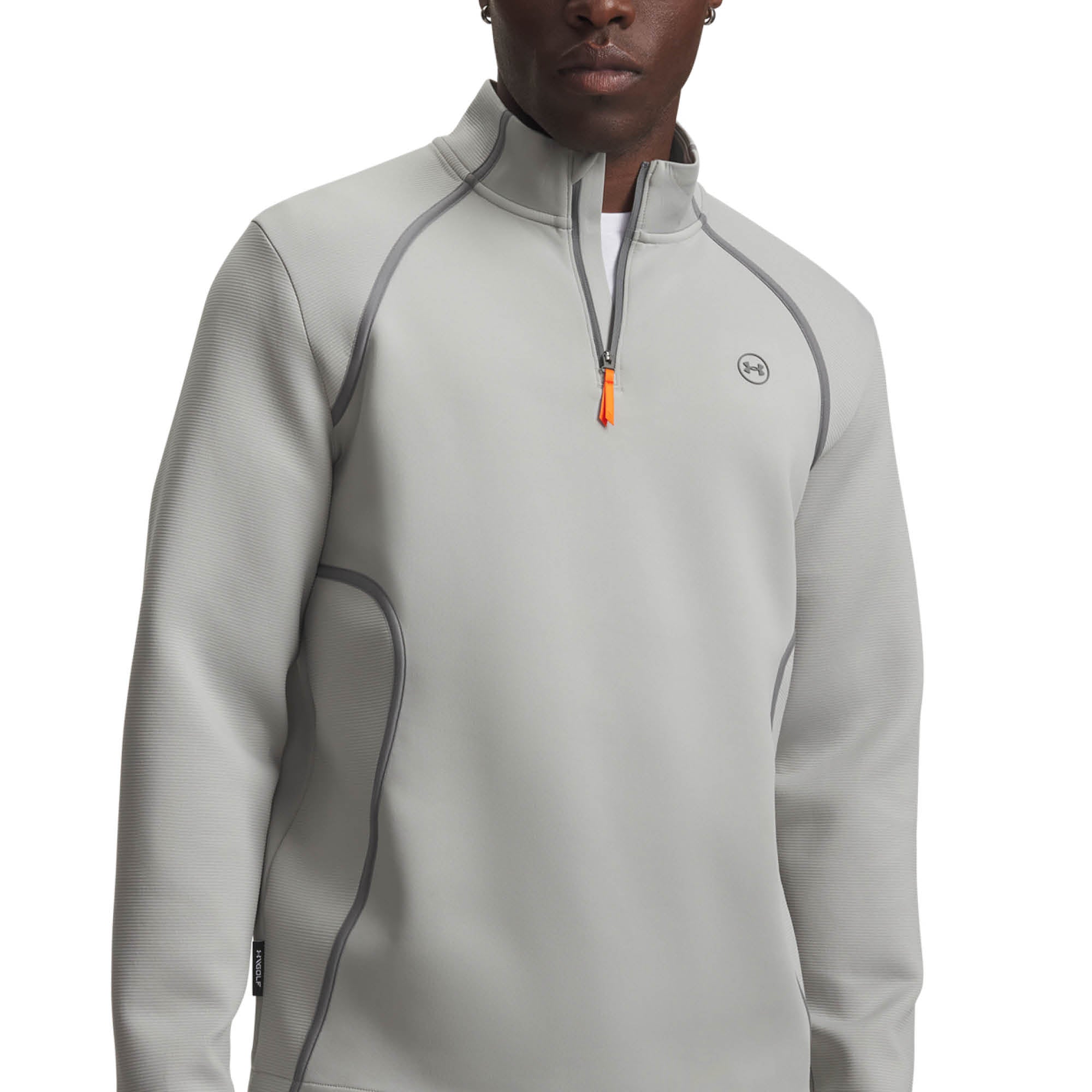 Under Armour Drive Golf Midlayer - Titanium & Clay Green