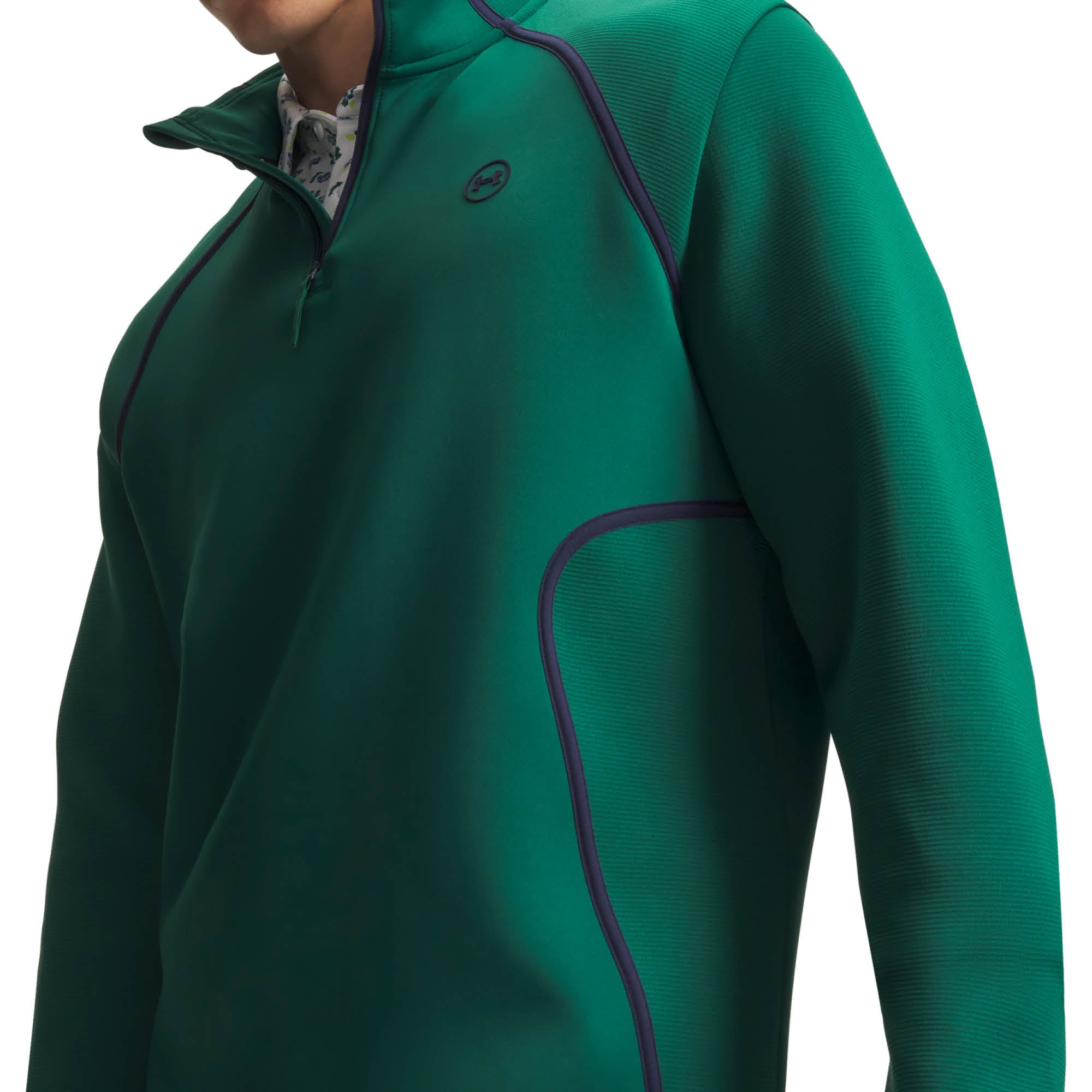 Under Armour Drive Golf Midlayer - Campus Ivy & Midnight Navy