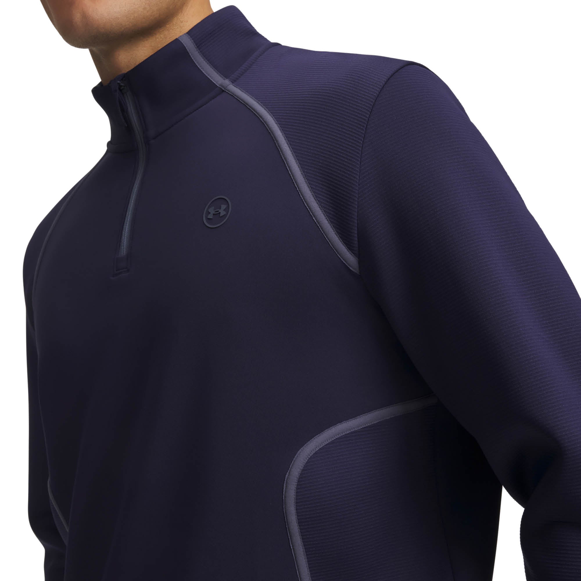 Under Armour Drive Golf Midlayer - Midnight Navy & Downpour Grey