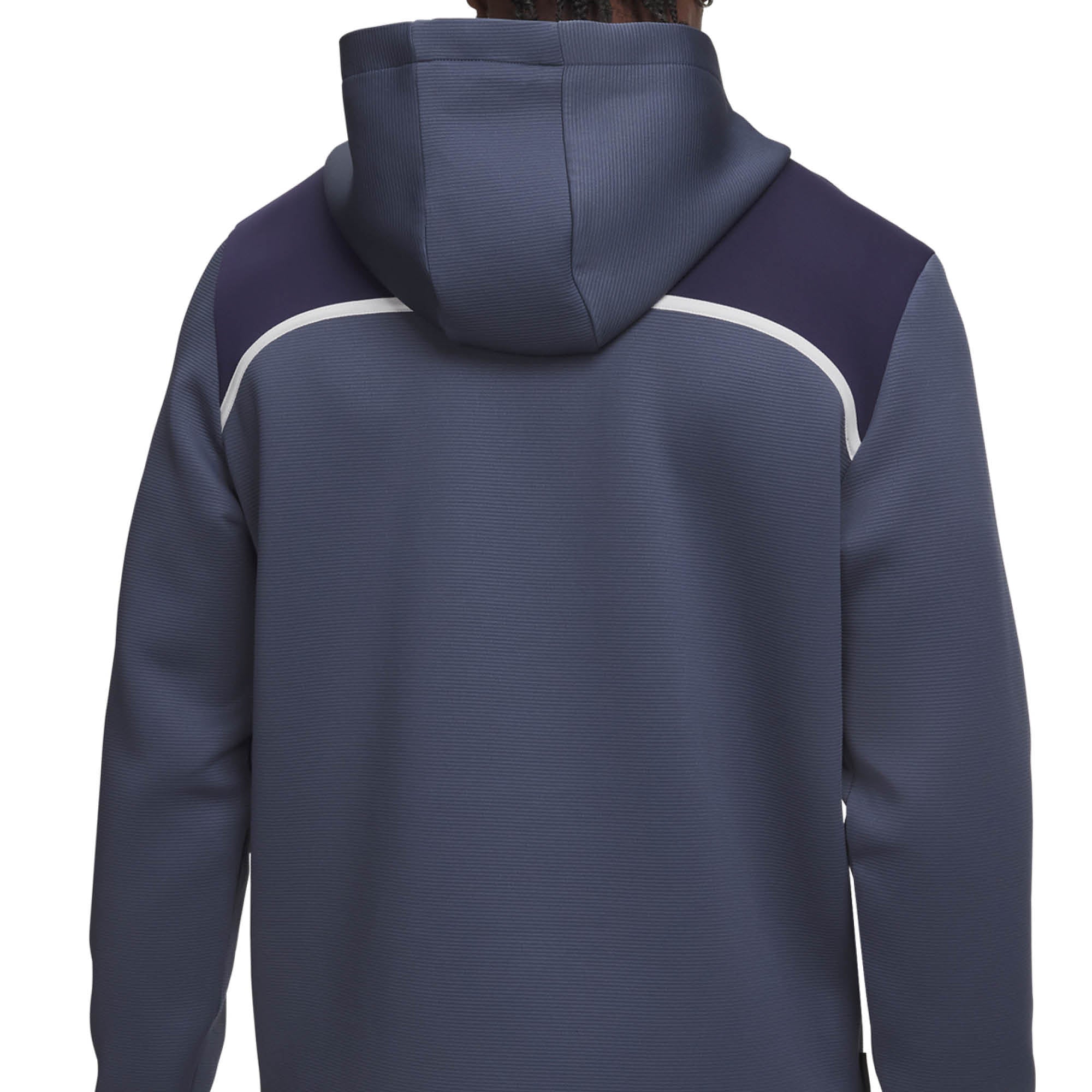 Under Armour Drive Midlayer Golf Hoodie - Downpour Grey, Midnight Navy & Halo Grey