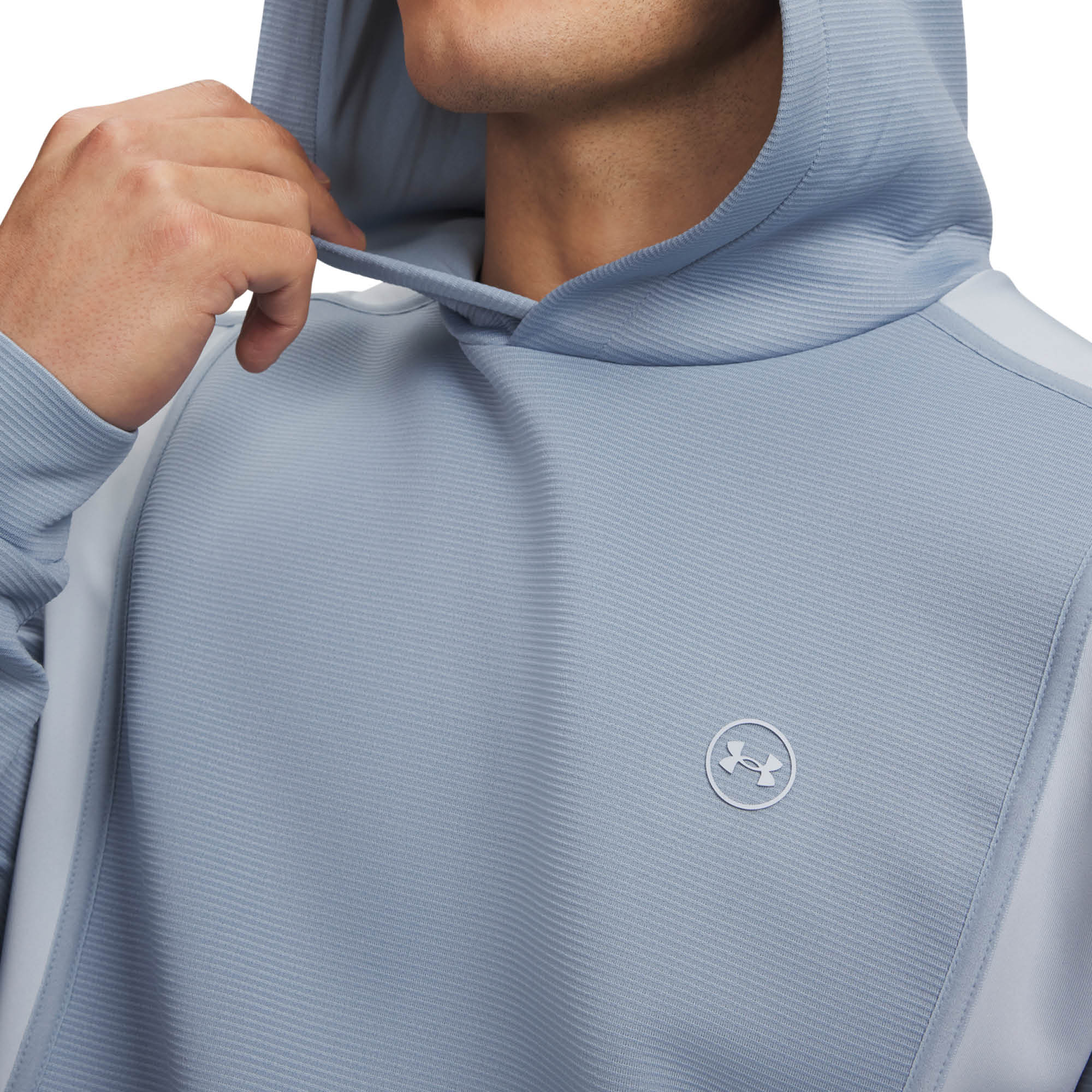Under Armour Drive Midlayer Golf Hoodie - Blue Wind, Blue Fog & Blue Fog