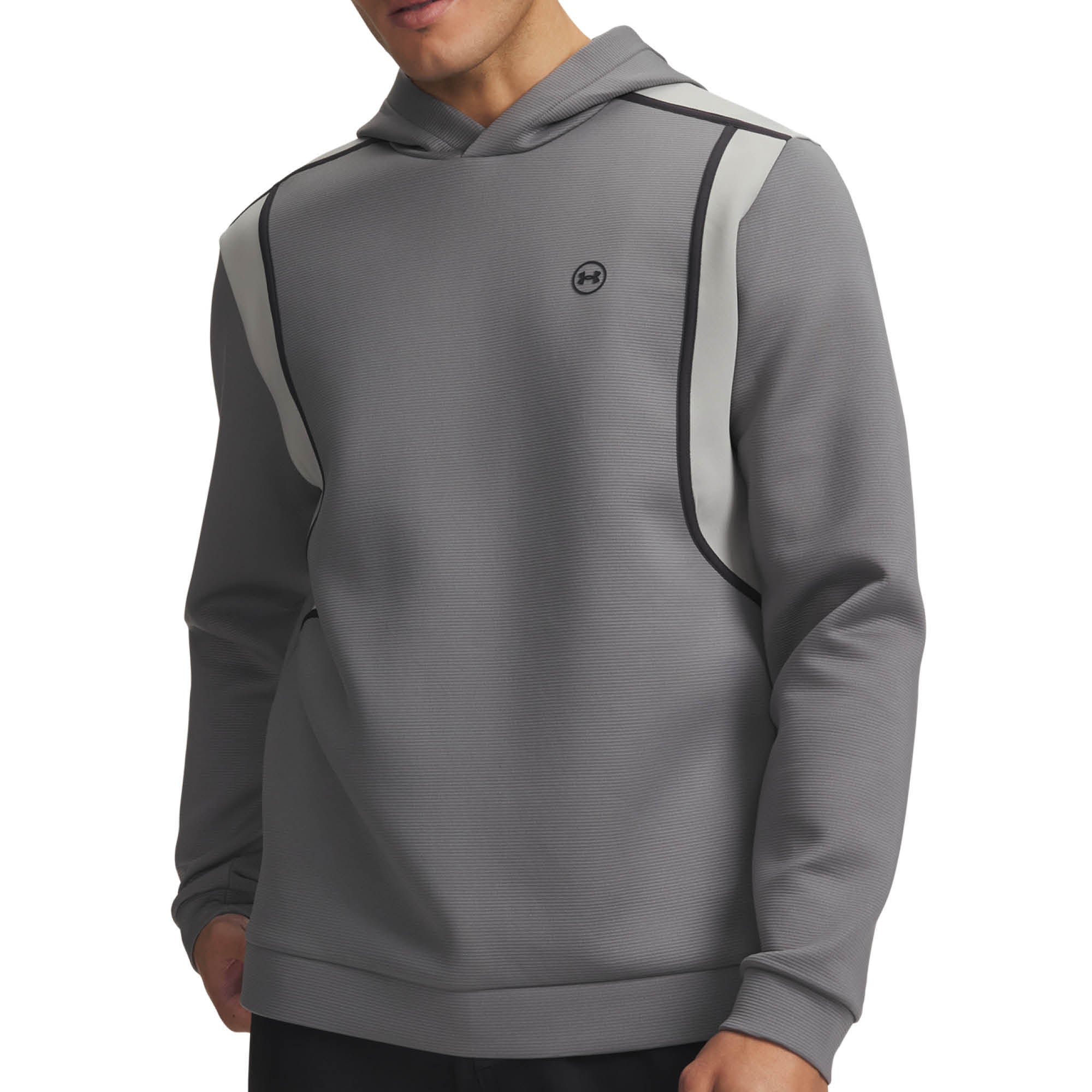 Under Armour Drive Midlayer Golf Hoodie - Clay Green, Titanium & Anthracite