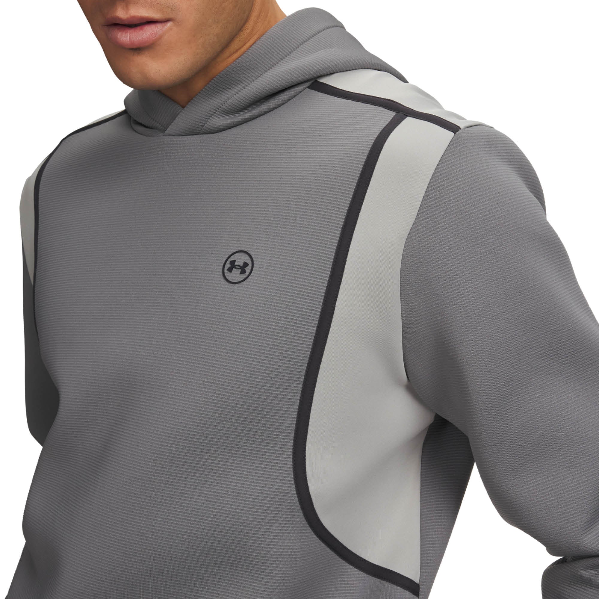 Under Armour Drive Midlayer Golf Hoodie - Clay Green, Titanium & Anthracite