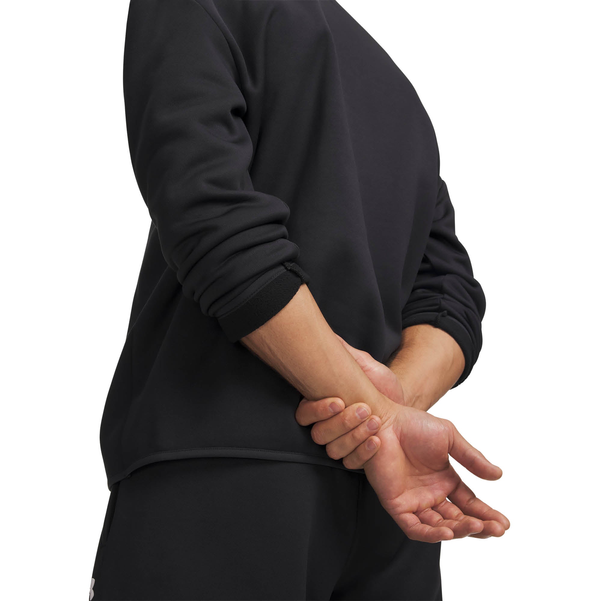 Under Armour Armour Fleece 1/4 Zip Golf Midlayer AW26 - Black & White