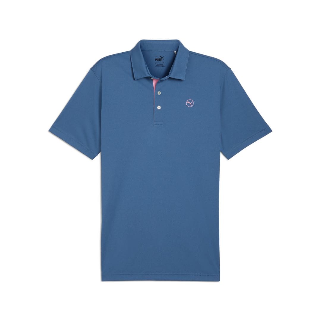 Puma Pure Solid Golf Polo Shirt (Blue Horizon)