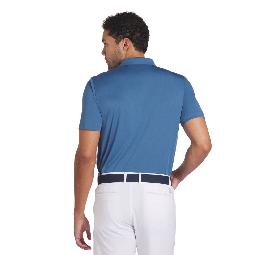 Puma Pure Solid Golf Polo Shirt (Blue Horizon)