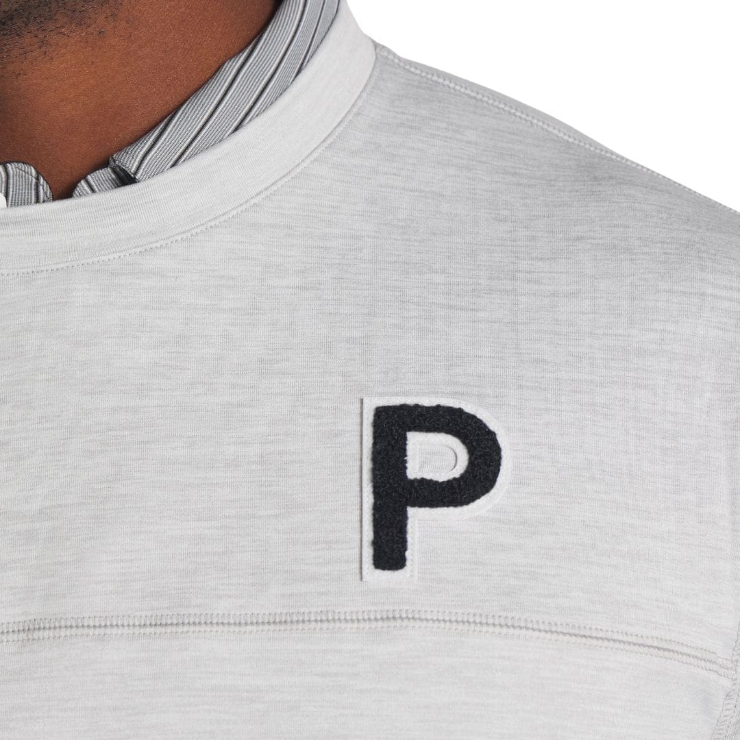 Puma Cloudspun Patch Crewneck (Ash Grey Heather)