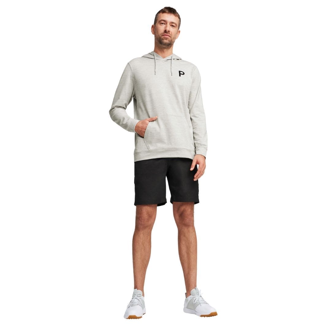 Puma Men's Cloudspun Patch Golf Hoodie (Ash Grey Heather)