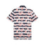 Puma Pique Garden Golf Polo Shirt (Deep Navy & Melon Punch)