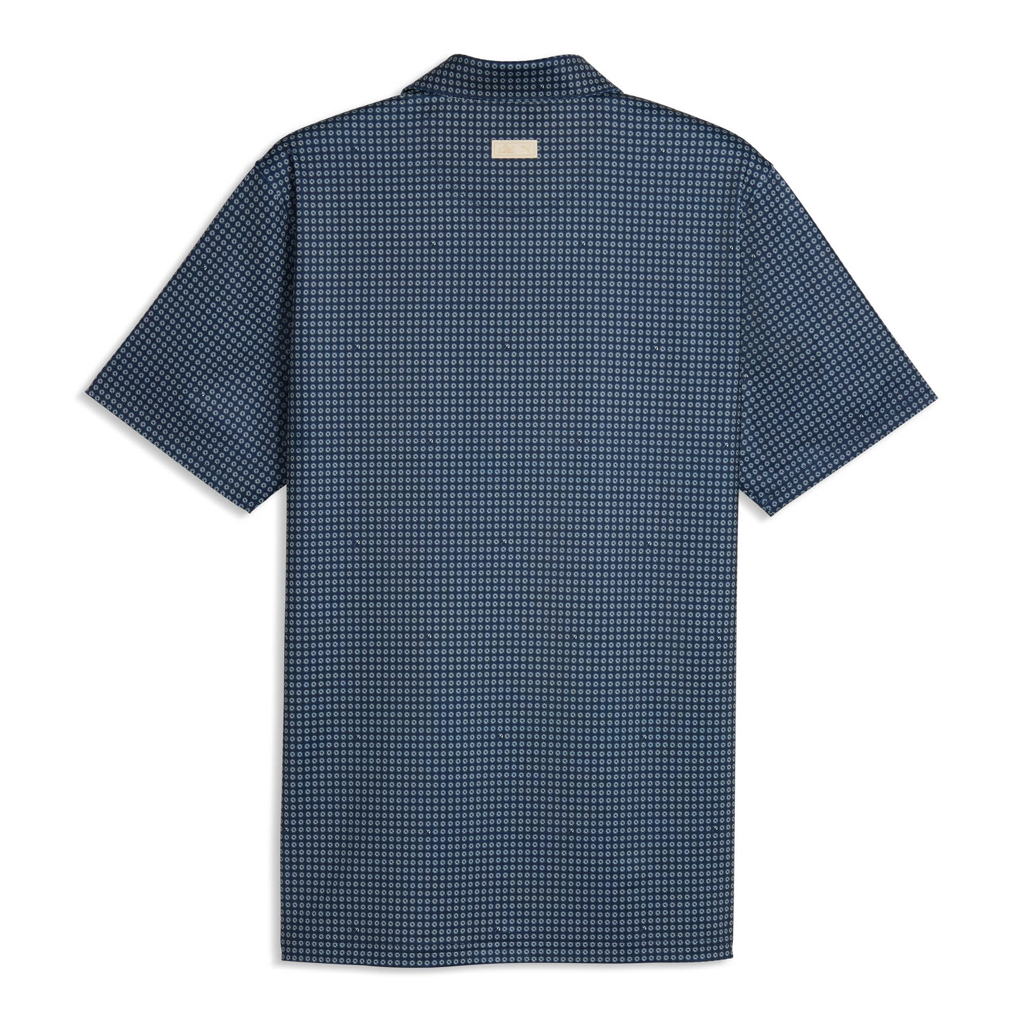 Puma x Arnold Palmer MATTR Geo Golf Polo Shirt - Deep Navy & Lemon Butter