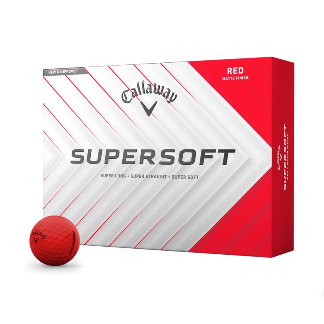 Callaway Supersoft Matte Golf Balls 2025 (Red)