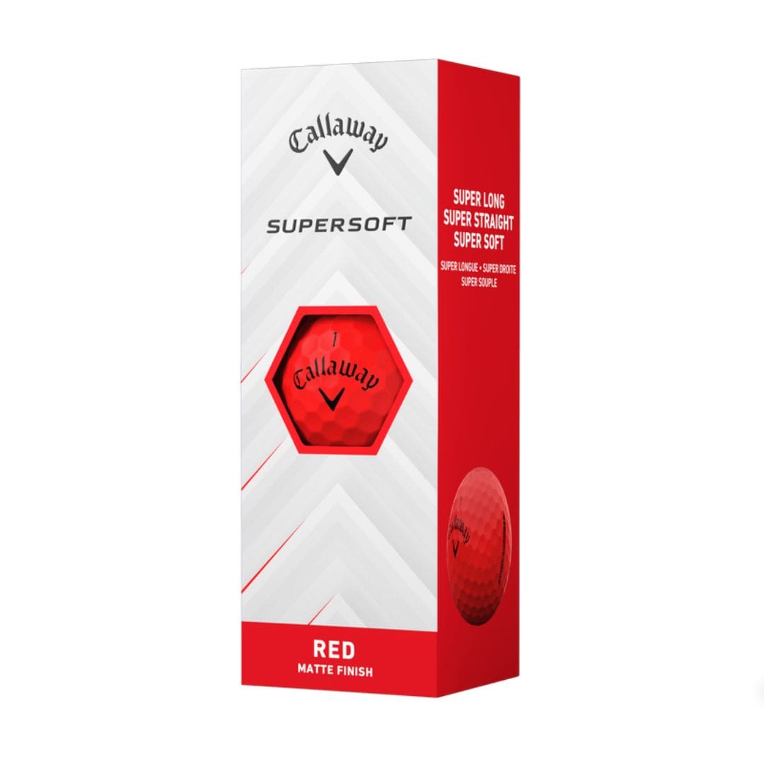 Callaway Supersoft Matte Golf Balls 2025 (Red)