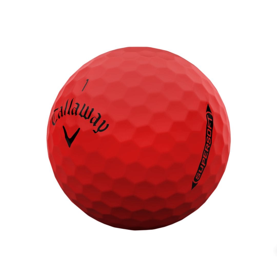 Callaway Supersoft Matte Golf Balls 2025 (Red)
