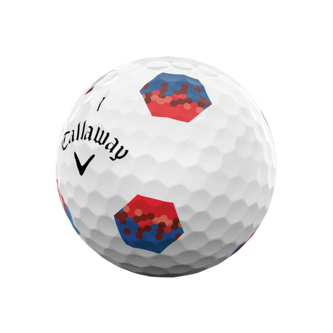 Callaway Chrome Tour TruTrack Golf Balls (Blue & Red)