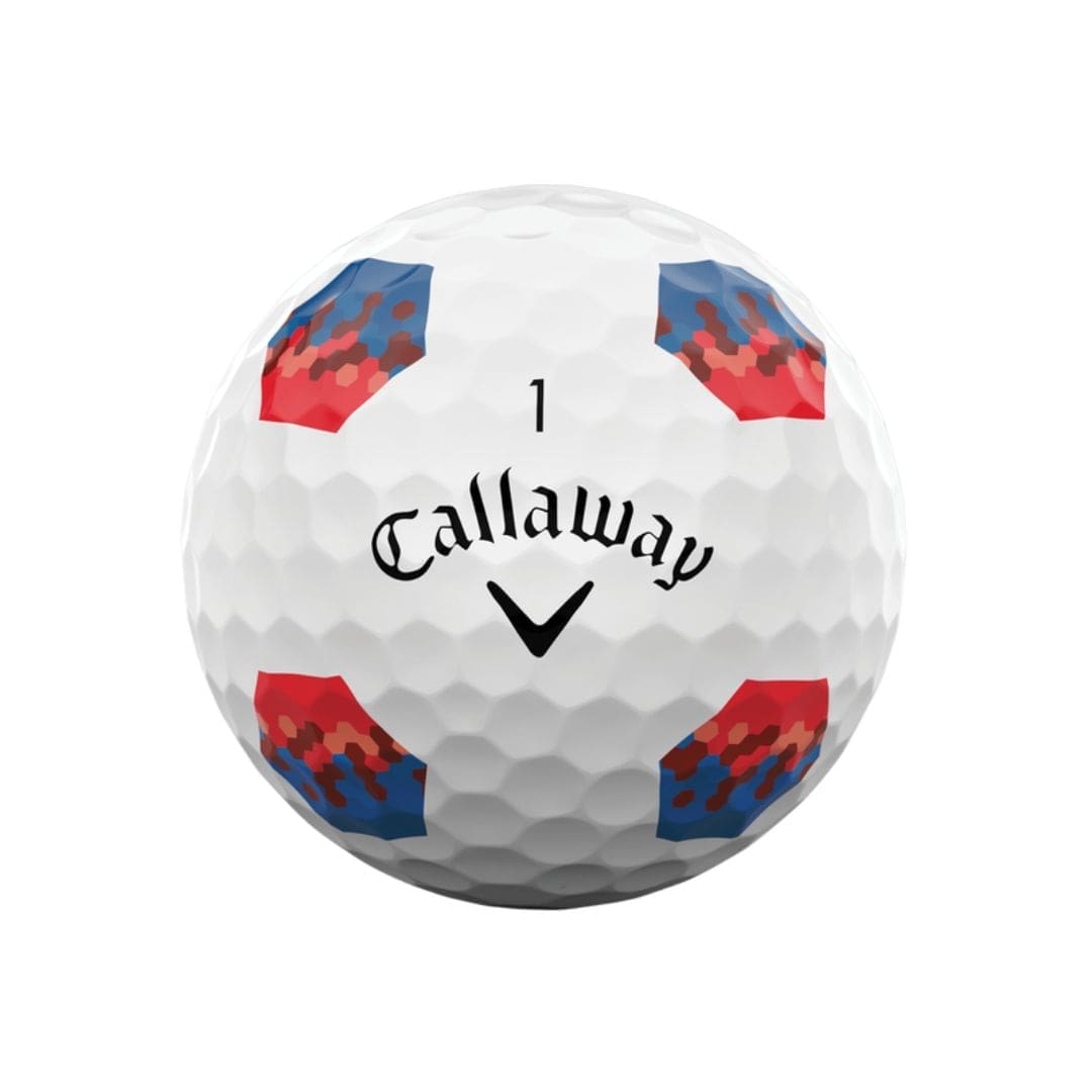 Callaway Chrome Tour TruTrack Golf Balls (Blue & Red)