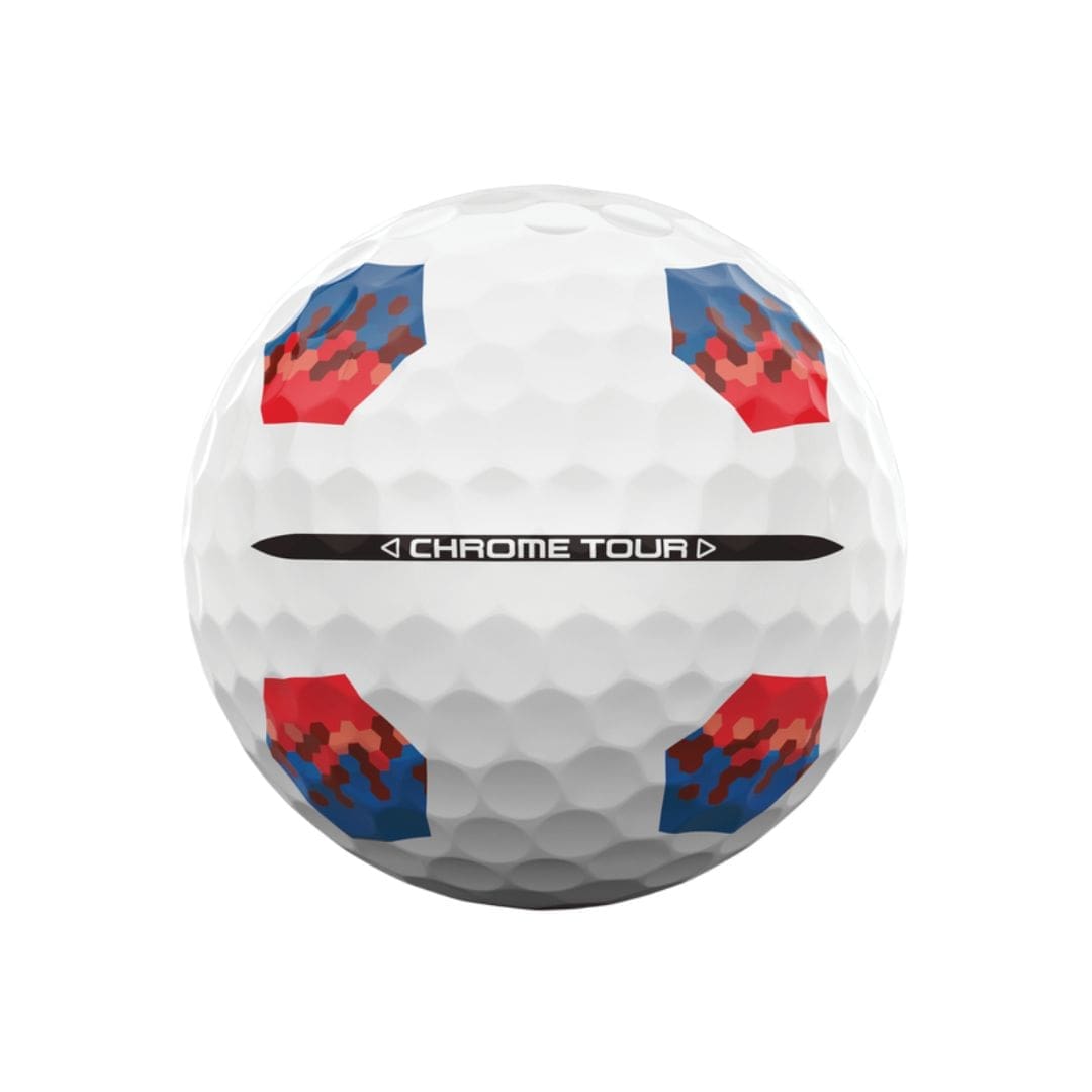 Callaway Chrome Tour TruTrack Golf Balls (Blue & Red)