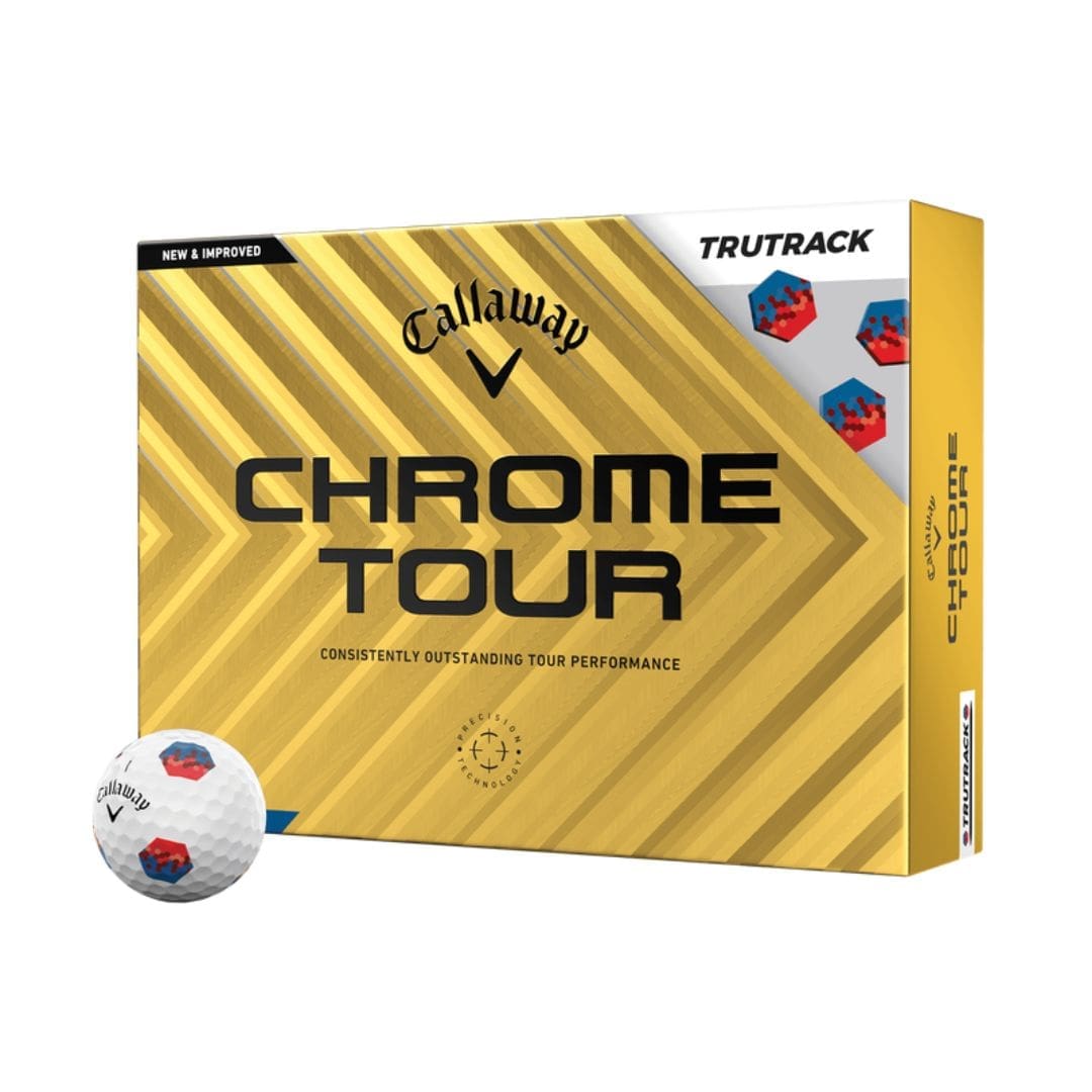 Callaway Chrome Tour TruTrack Golf Balls (Blue & Red)