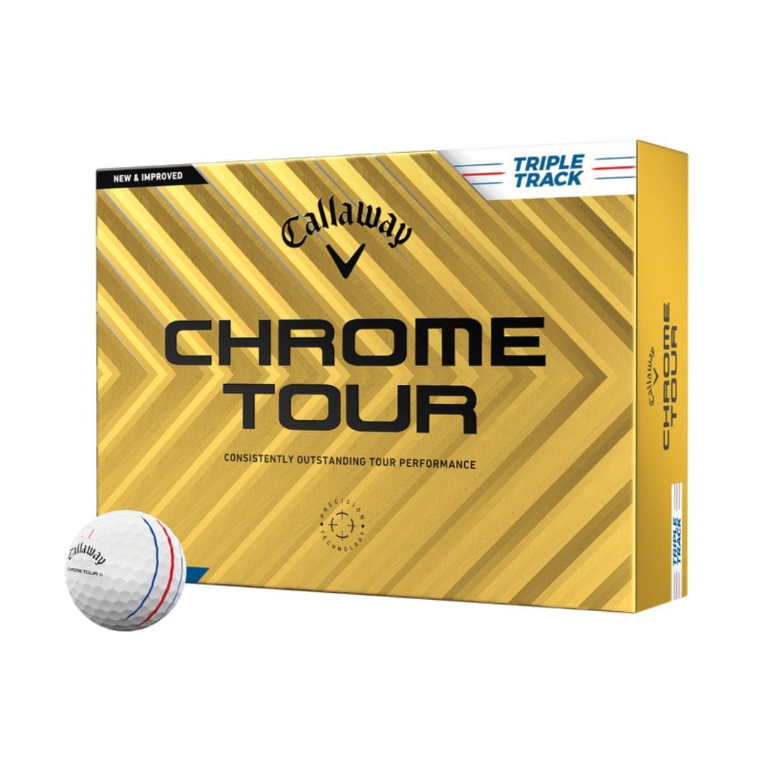 Callaway Chrome Tour Triple Track Golf Balls (White)