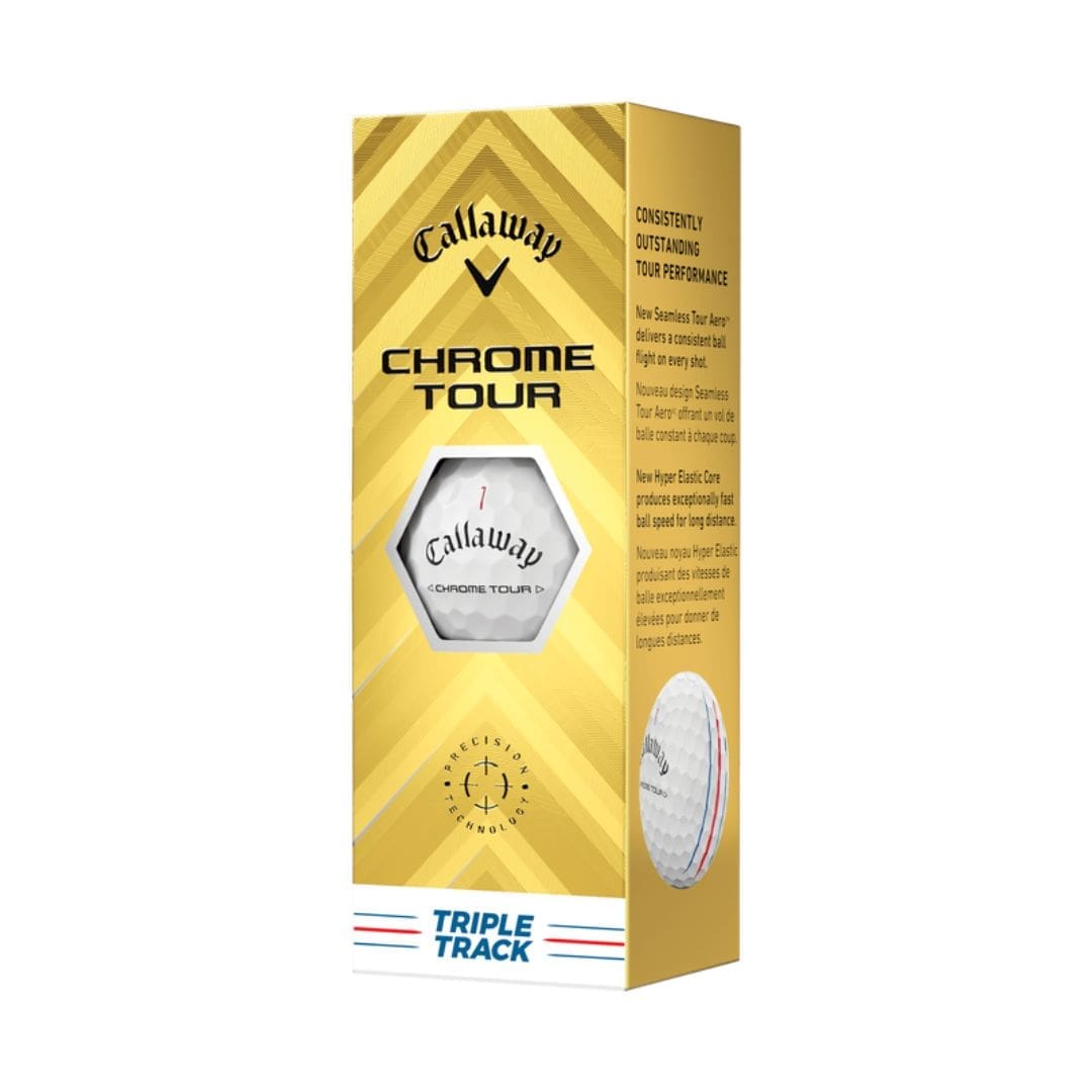 Callaway Chrome Tour Triple Track Golf Balls (White)