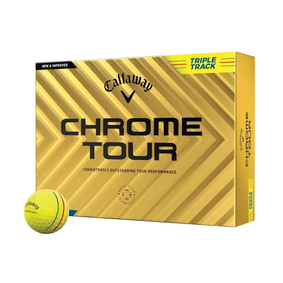 Callaway Chrome Tour Triple Track Golf Balls (Yellow)