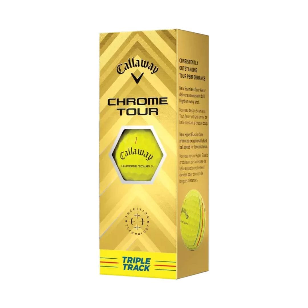 Callaway Chrome Tour Triple Track Golf Balls (Yellow)