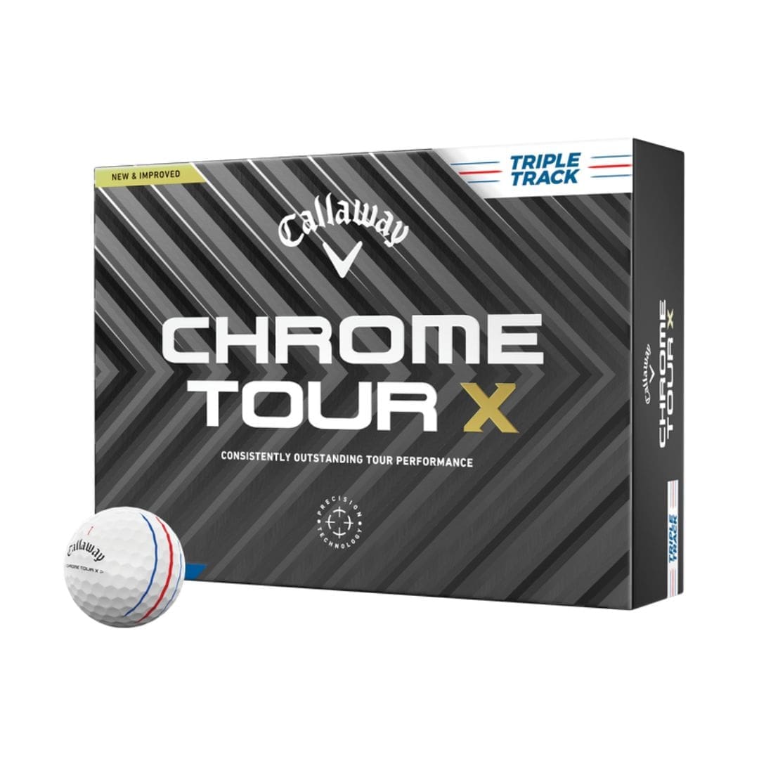 Callaway Chrome Tour X Triple Track Golf Balls (White)