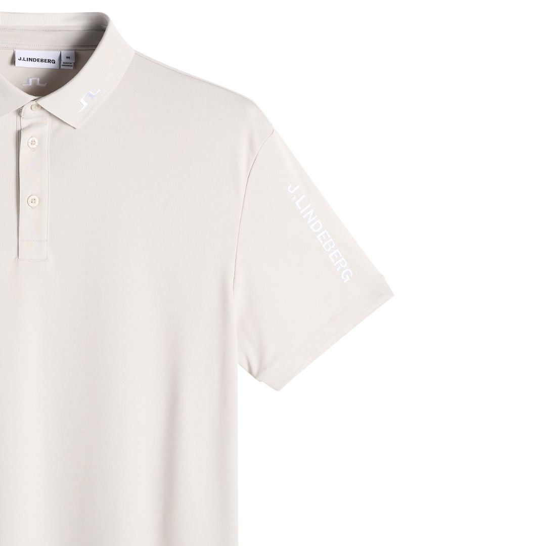J Lindeberg Tour Tech Polo Shirt - Moonbeam